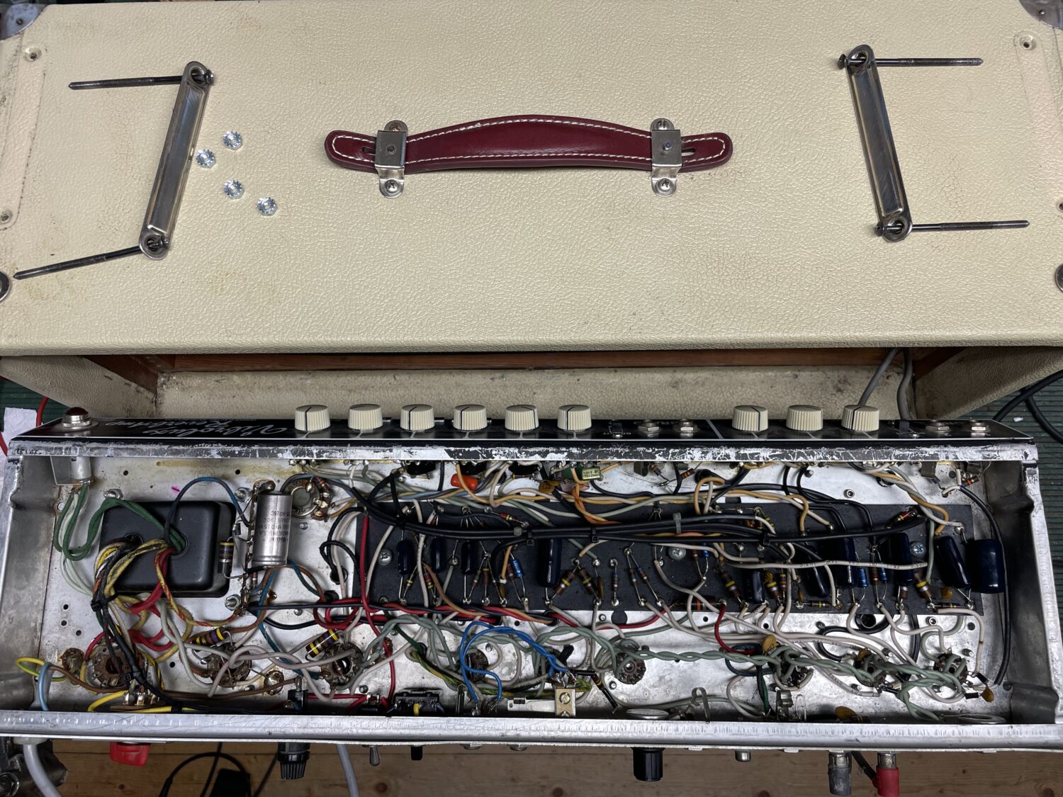 Fender Vibrolux Piggyback Blonde 80's – Bild 16