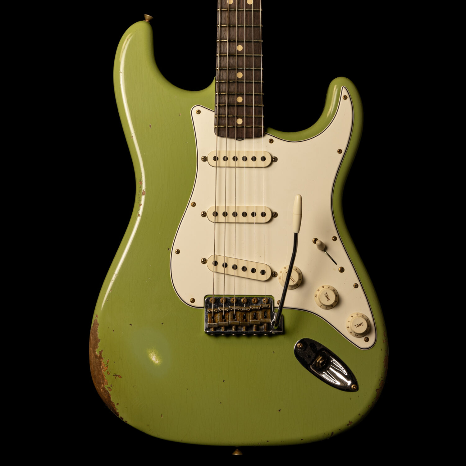 Fender Stratocaster '63 Faded Sweet Pea Green Heavy Relic - Image 2
