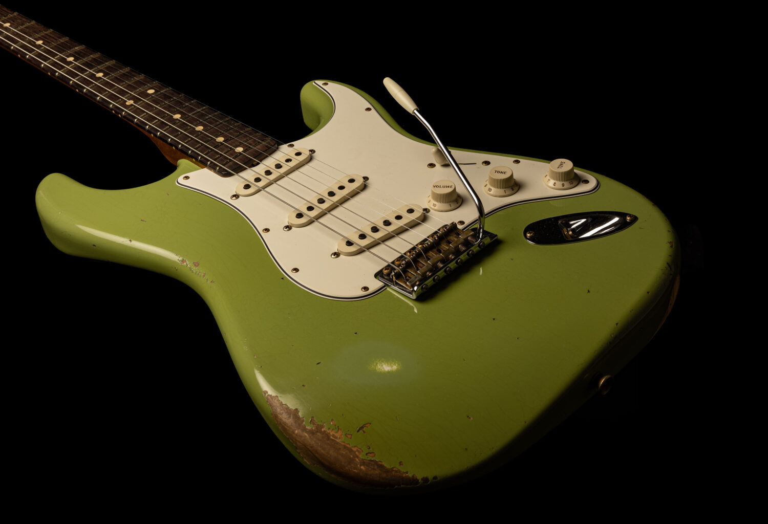 Fender Stratocaster '63 Faded Sweet Pea Green Heavy Relic - Image 8