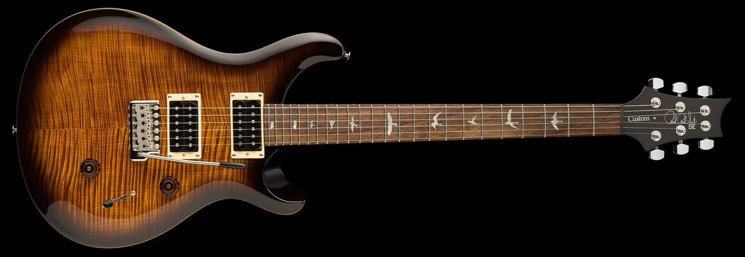 PRS SE Custom 24 Black Gold Burst