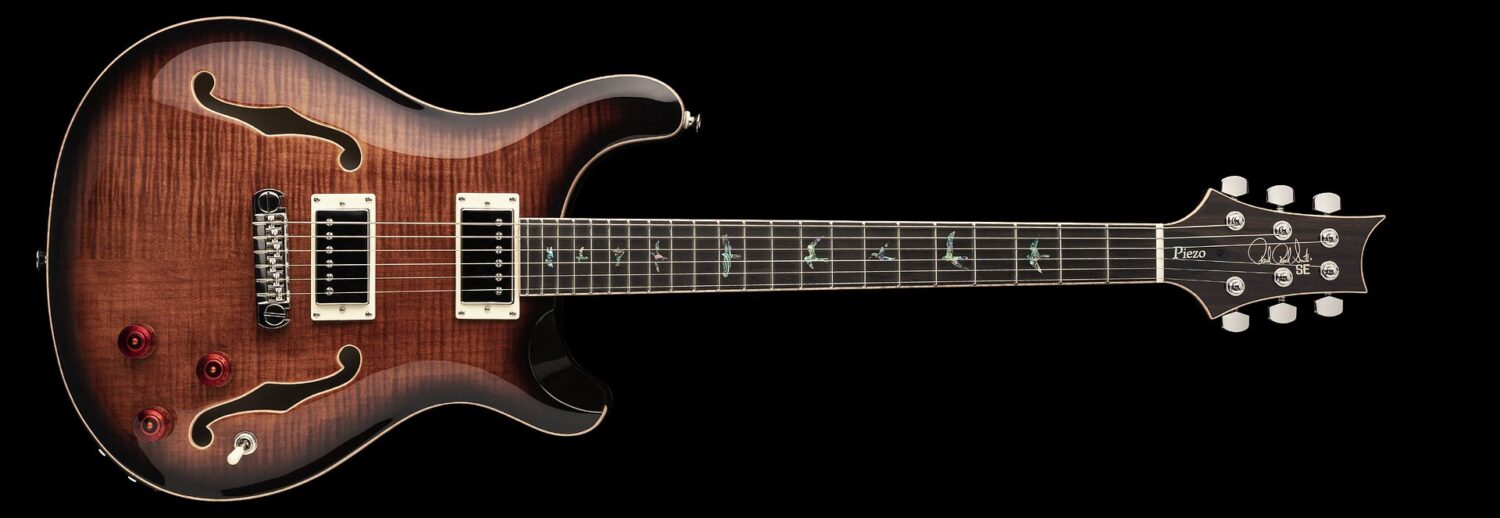 PRS SE Hollowbody II Piezo Black Gold Burst