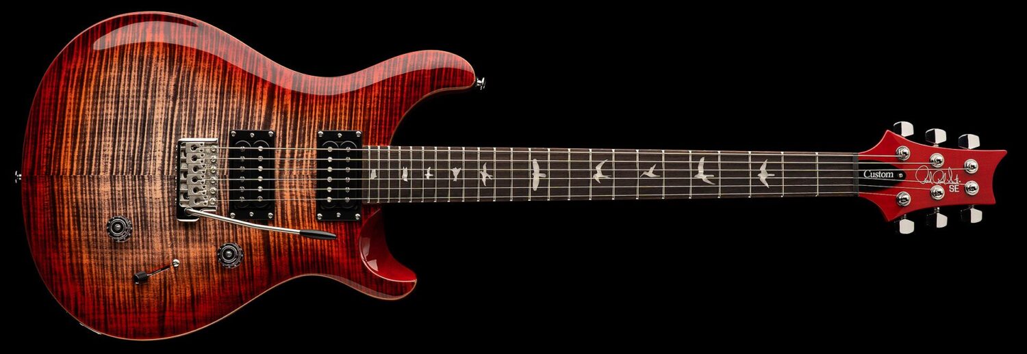 PRS SE Custom 24 Charcoal Cherry Burst