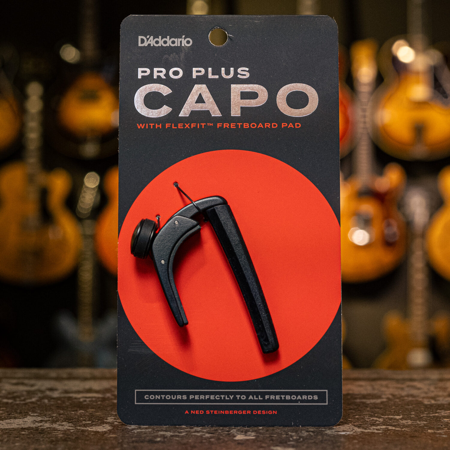 D'addario Pro Plus Capo FlexFit Black