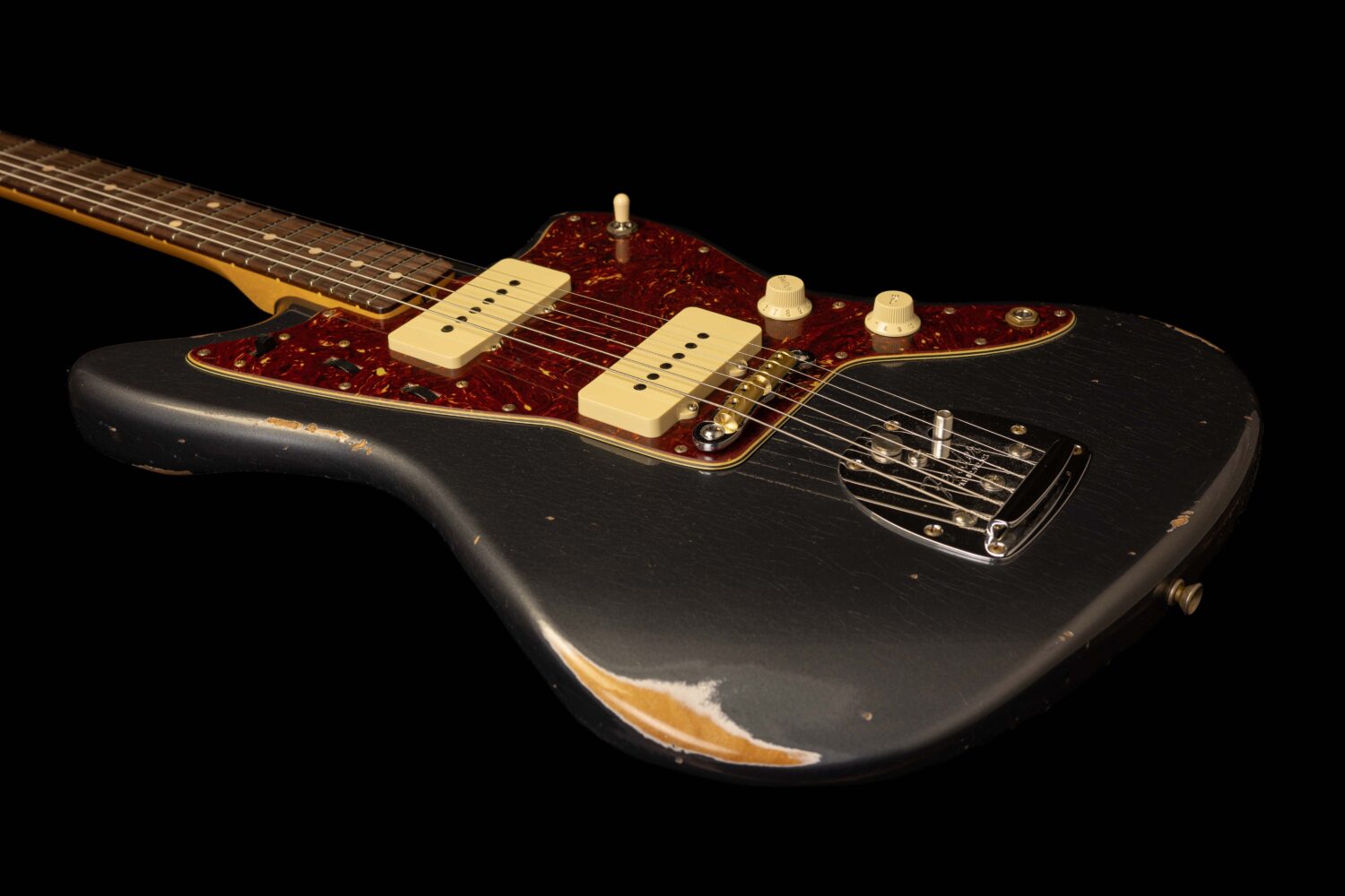 Fender Jazzmaster '62 Aged Charcoal Frost Metallic Relic – Bild 5