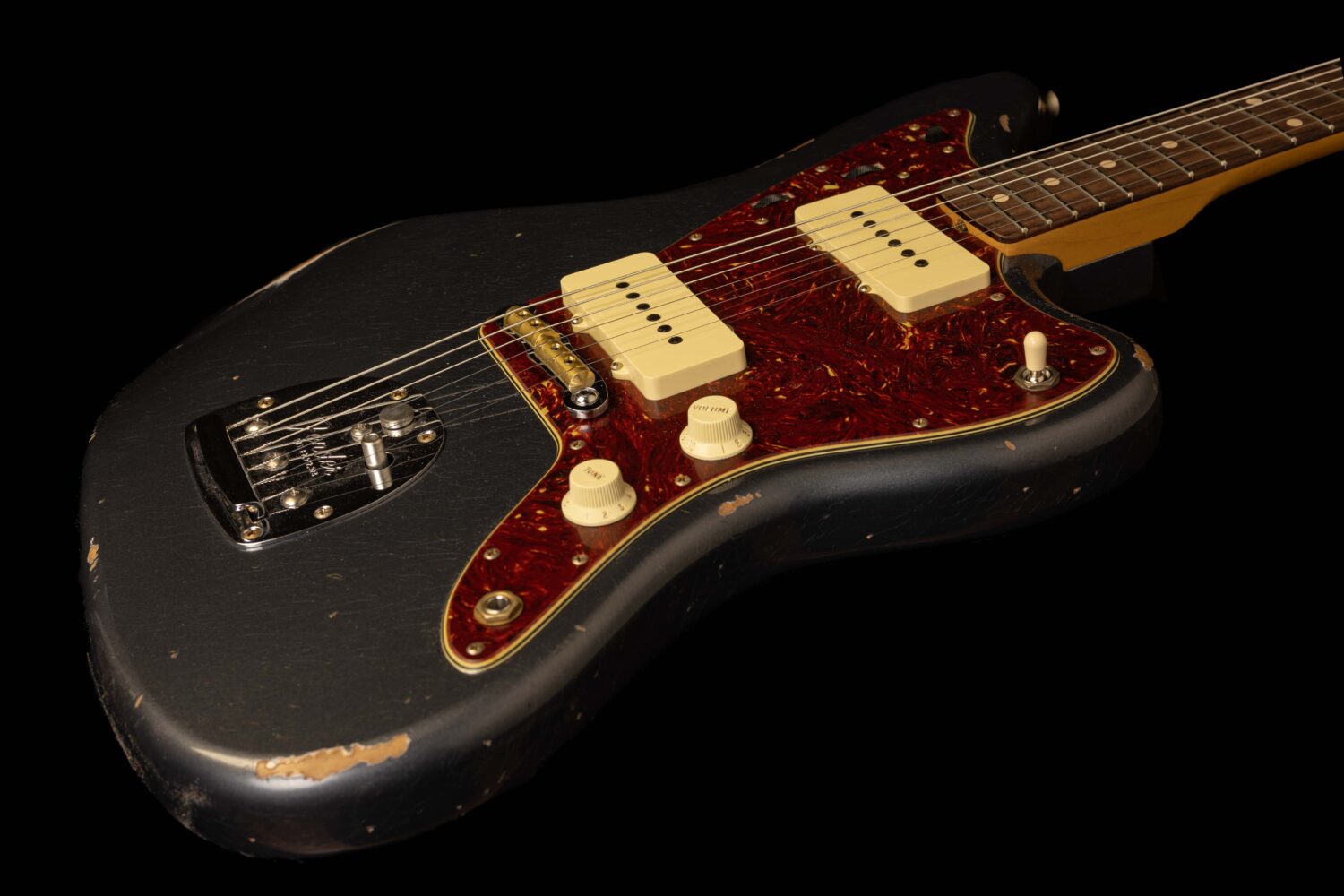 Fender Jazzmaster '62 Aged Charcoal Frost Metallic Relic – Bild 6