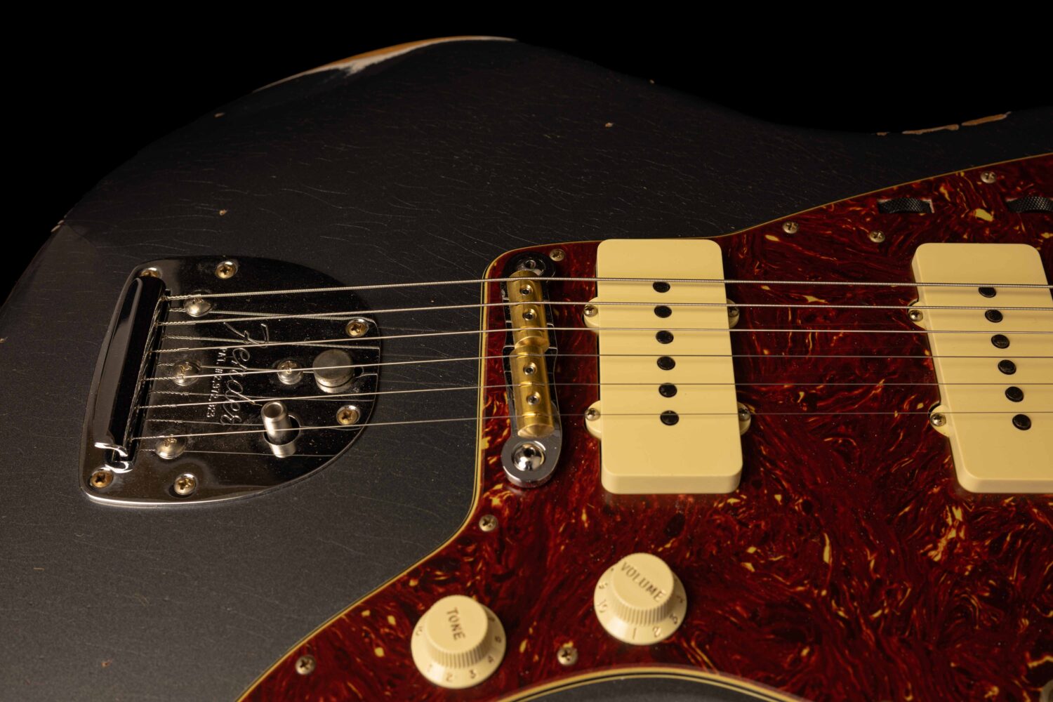 Fender Jazzmaster '62 Aged Charcoal Frost Metallic Relic – Bild 7