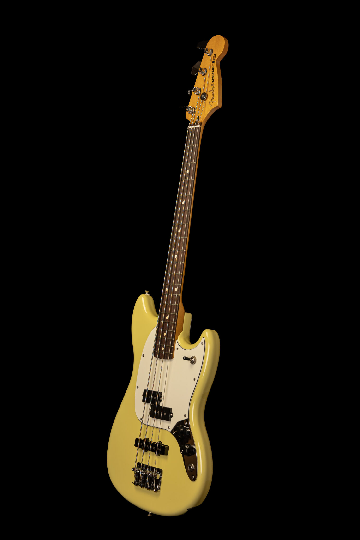 Fender Mustang Bass PJ Player II Hialeah Yellow - Image 4