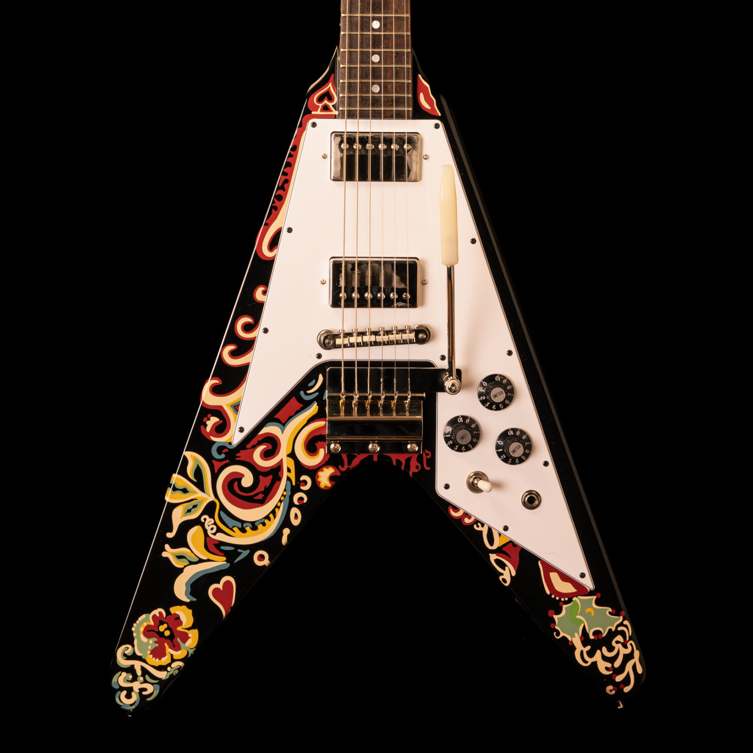 Epiphone Flying-V Jimi Hendrix "Love Drops" Ebony - Image 2