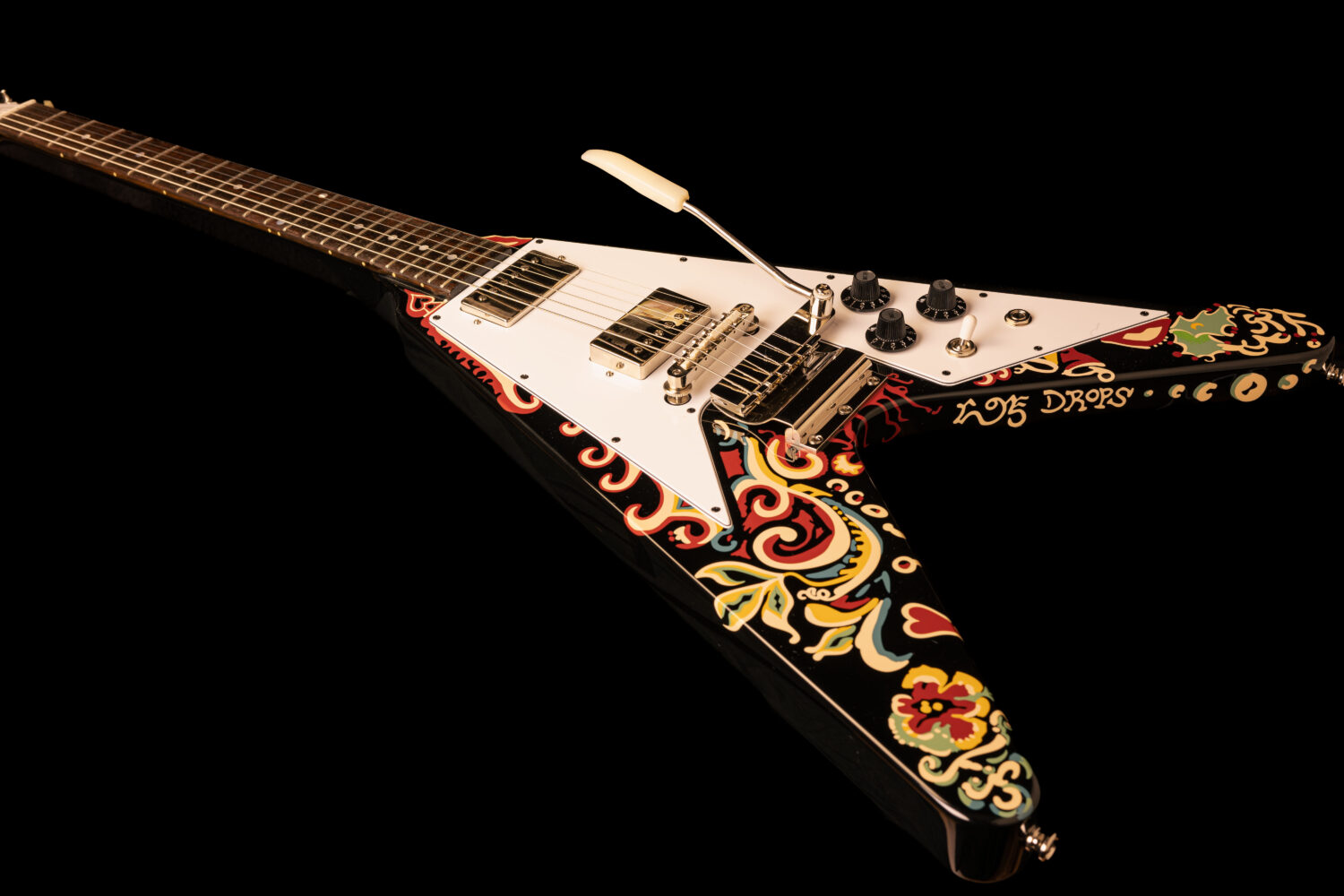 Epiphone Flying-V Jimi Hendrix "Love Drops" Ebony - Image 5