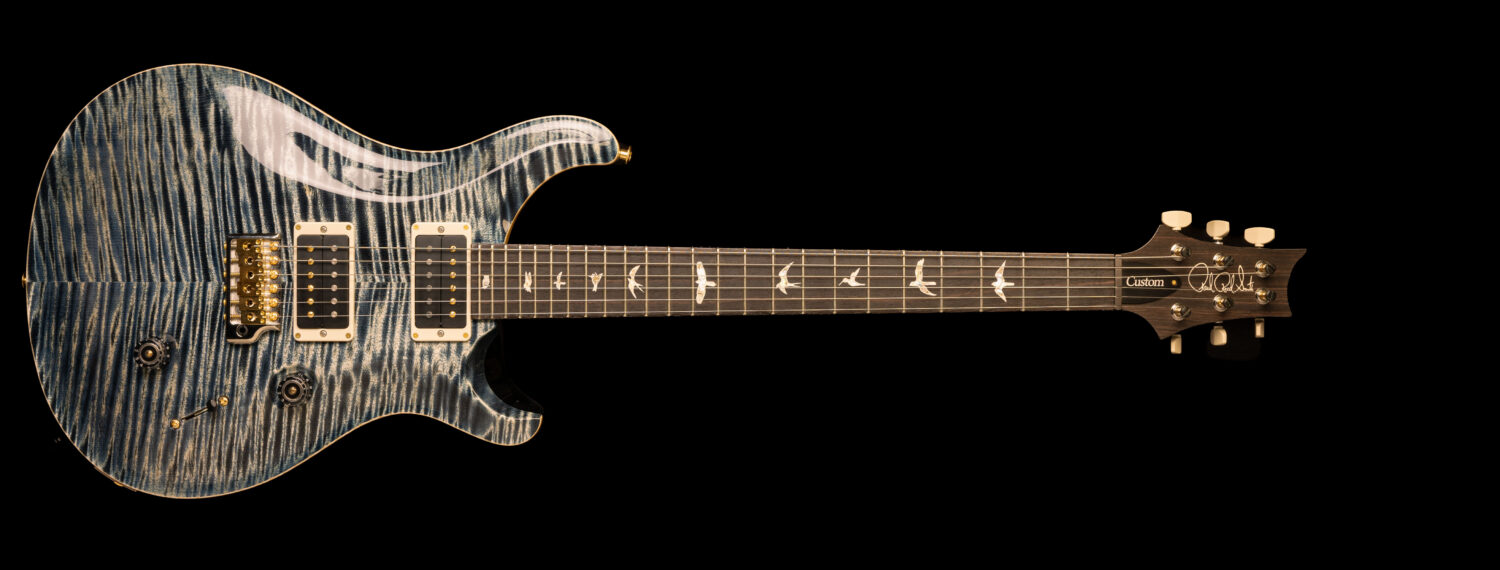 PRS Custom 24 10 Top Faded Whale Blue