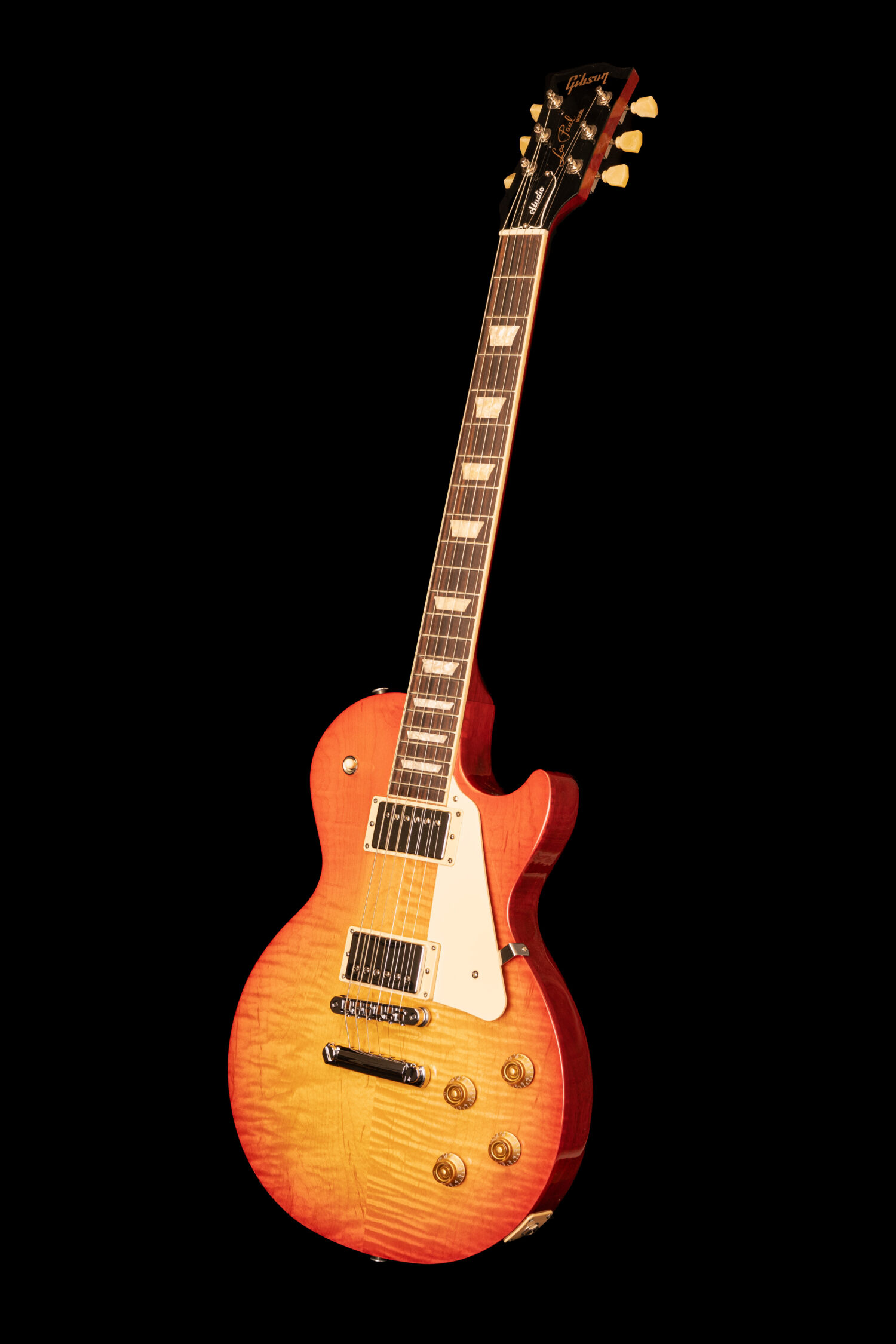 Gibson Les Paul Studio Figured Washed Cherry Burst Exclusive - Image 4
