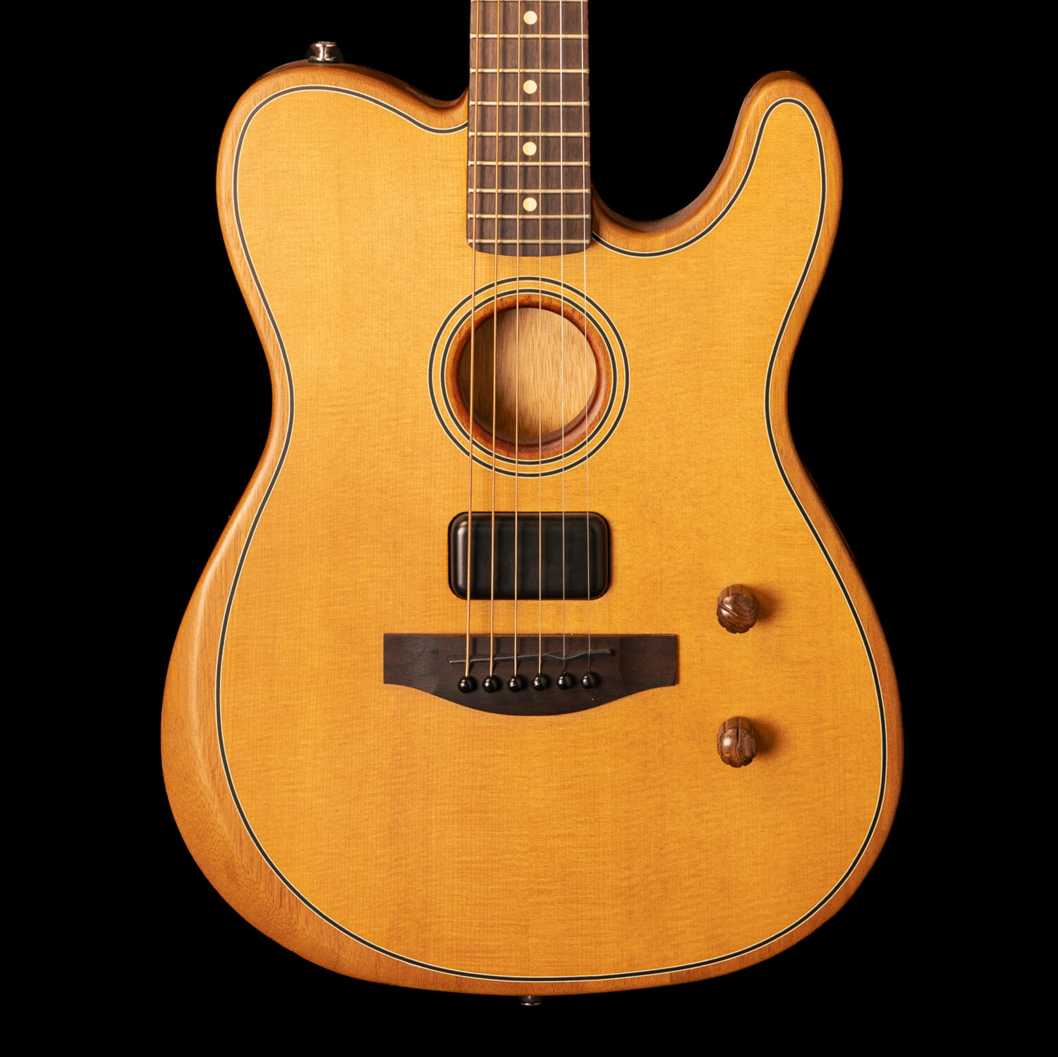 Fender Acoustasonic Standard Telecaster Aged Natural - Image 2