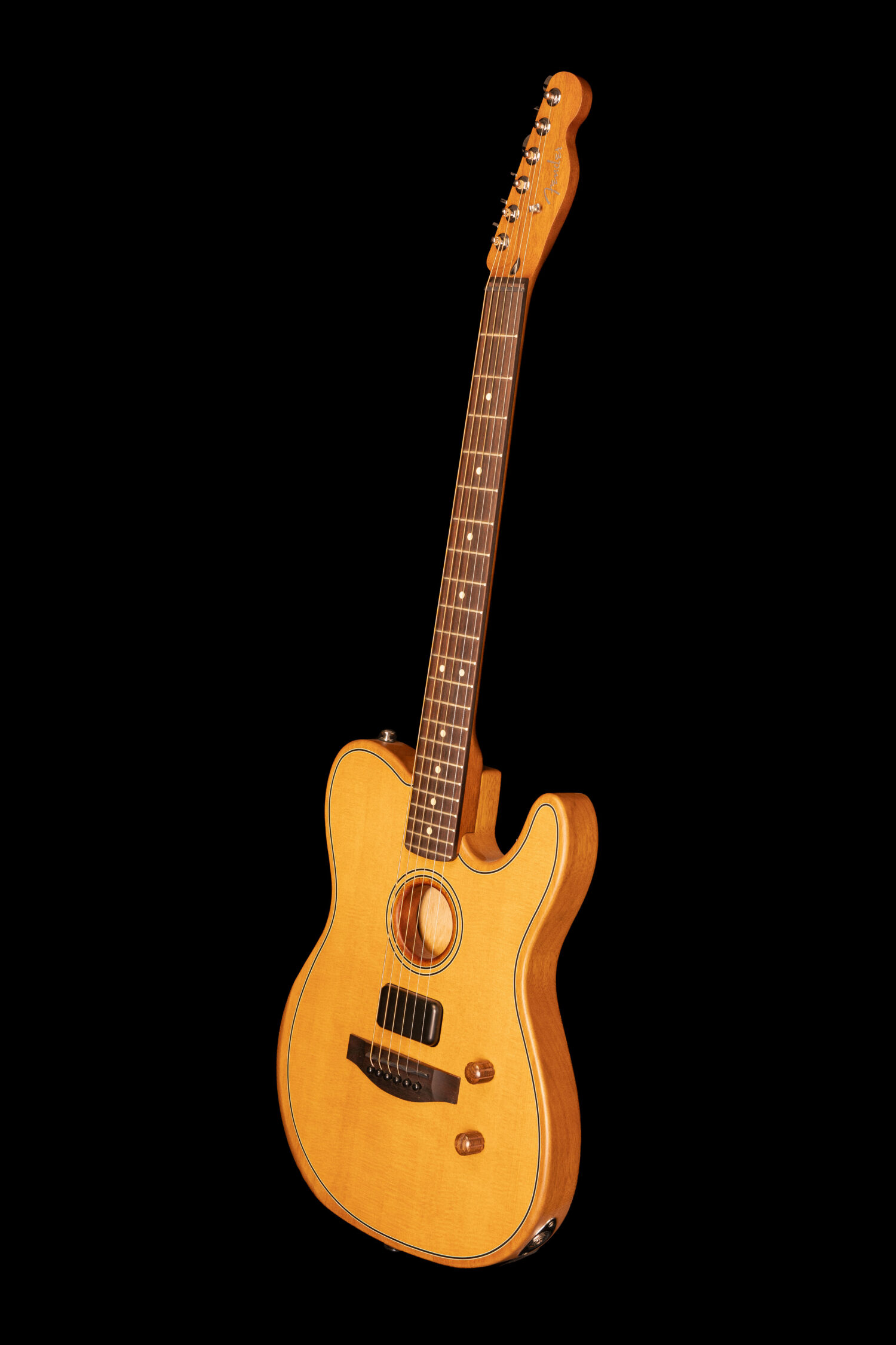 Fender Acoustasonic Standard Telecaster Aged Natural - Image 4