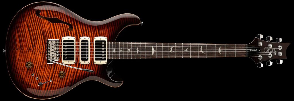 PRS SE Special Semi Hollow Orange Tiger Smokeburst