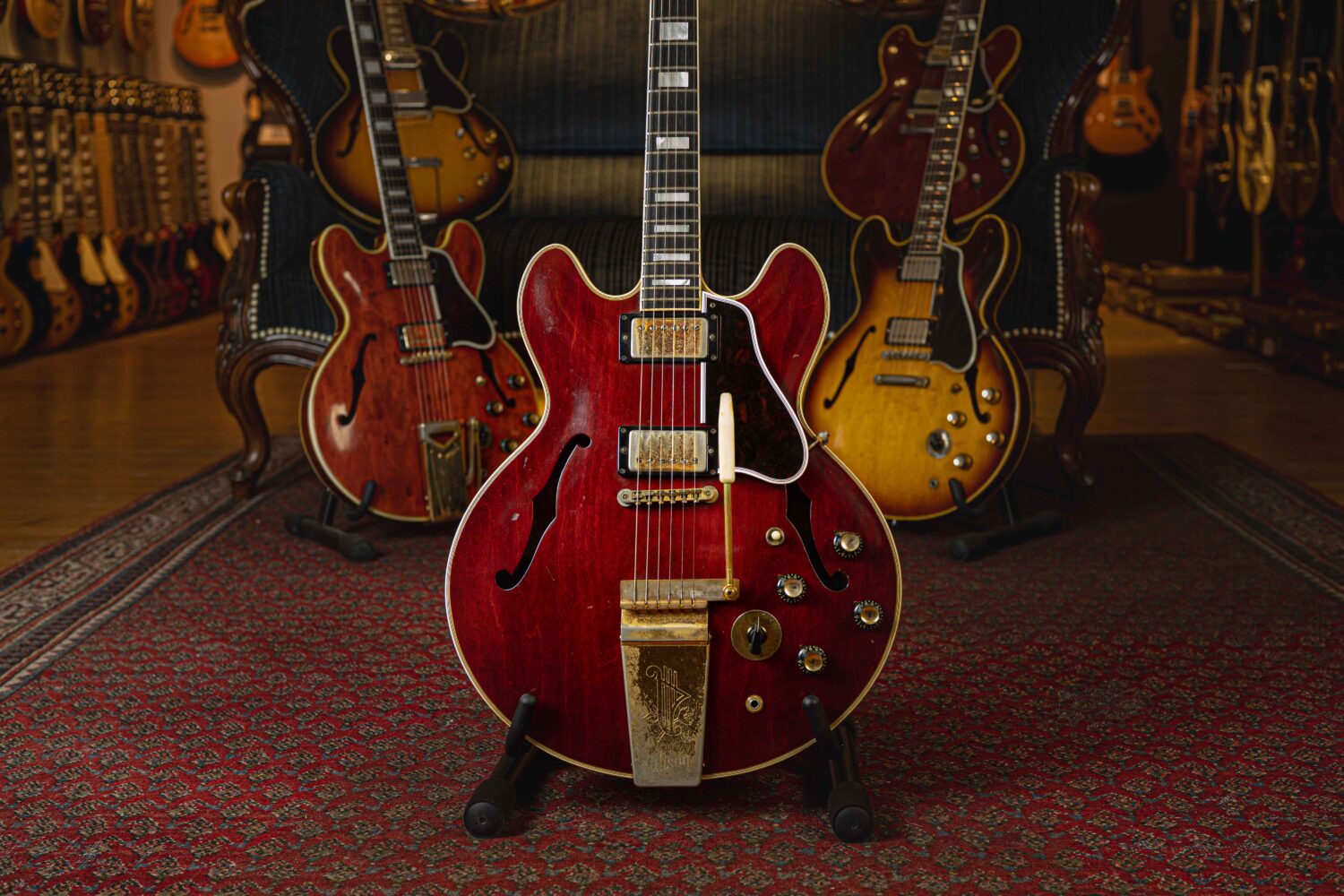 Gibson ES-355 TDC Maestro Lyra Vibrola Cherry 1966 - Image 13