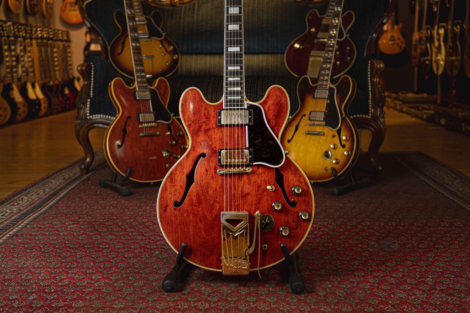 Gibson ES-355 TDC Stereo Sideways Vibrola Cherry 1962 - Image 21