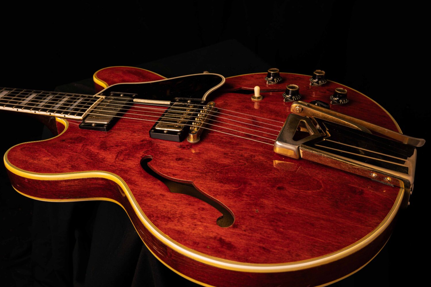 Gibson ES-355 TDC Stereo Sideways Vibrola Cherry 1962 - Image 4