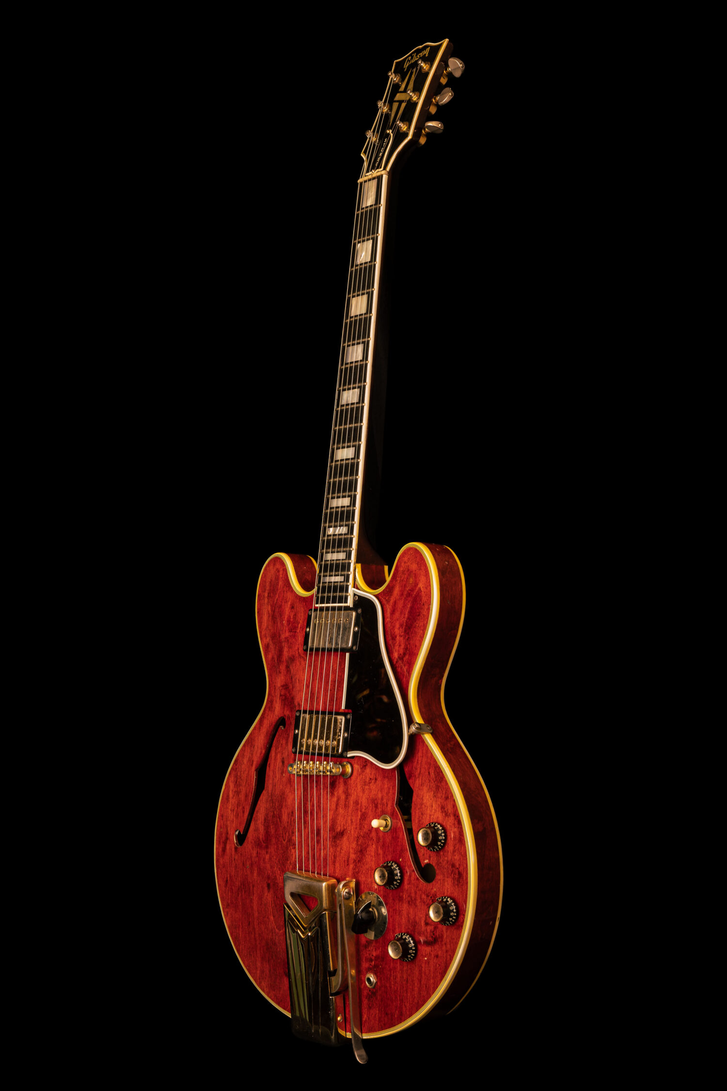 Gibson ES-355 TDC Stereo Sideways Vibrola Cherry 1962 - Image 5