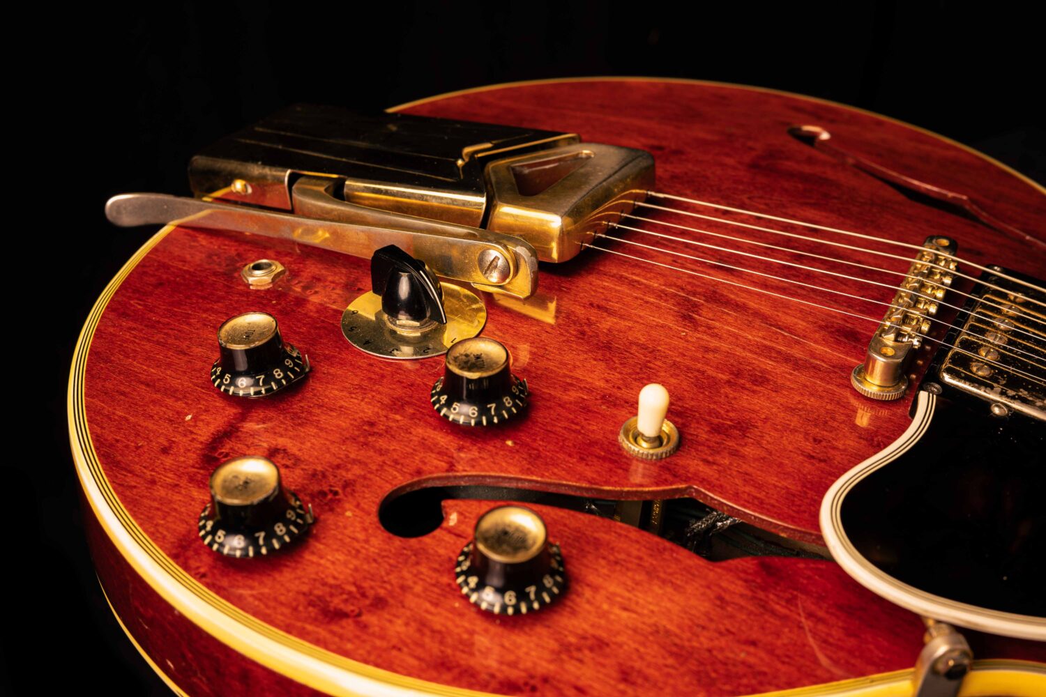 Gibson ES-355 TDC Stereo Sideways Vibrola Cherry 1962 - Image 8