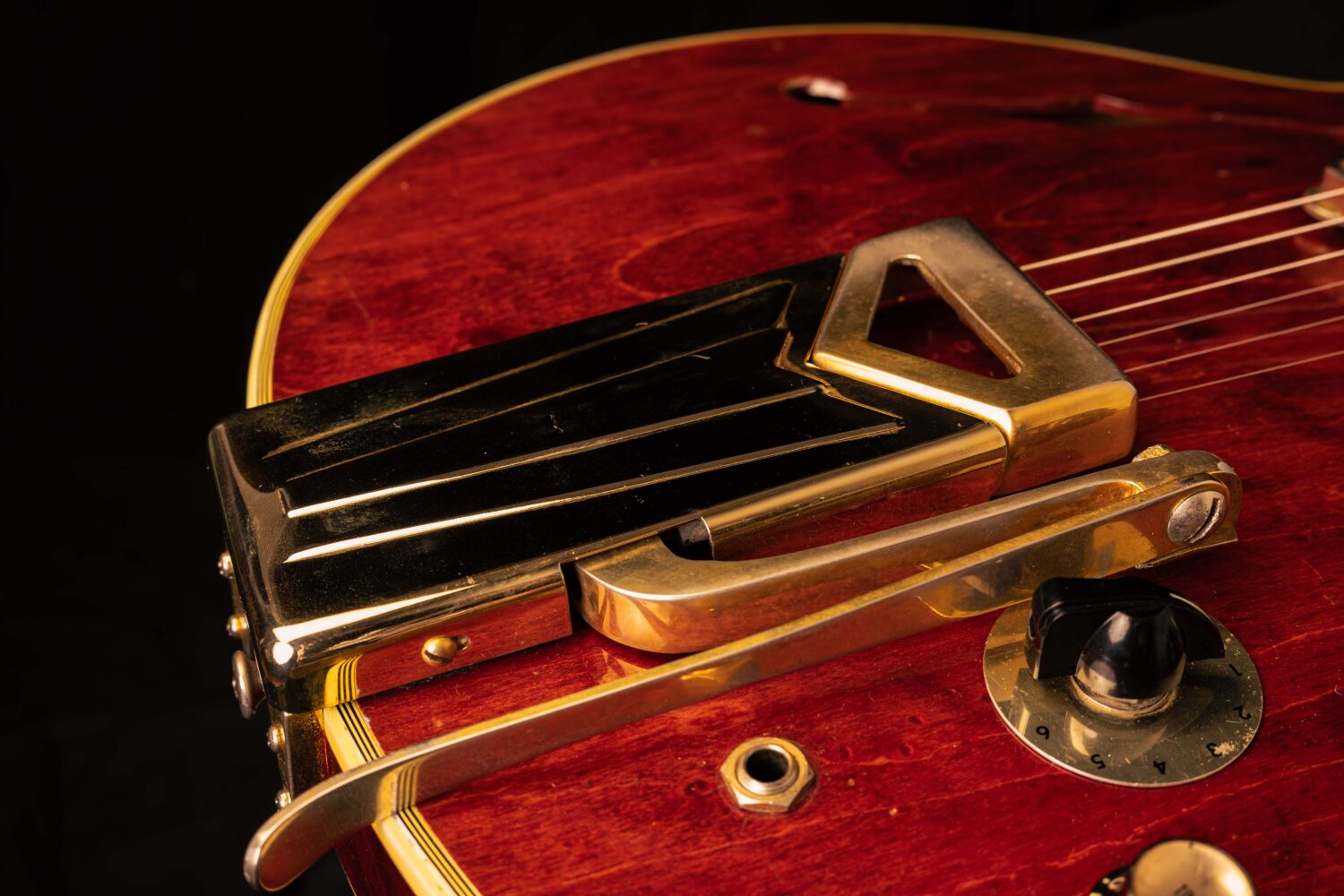 Gibson ES-355 TDC Stereo Sideways Vibrola Cherry 1962 - Image 9