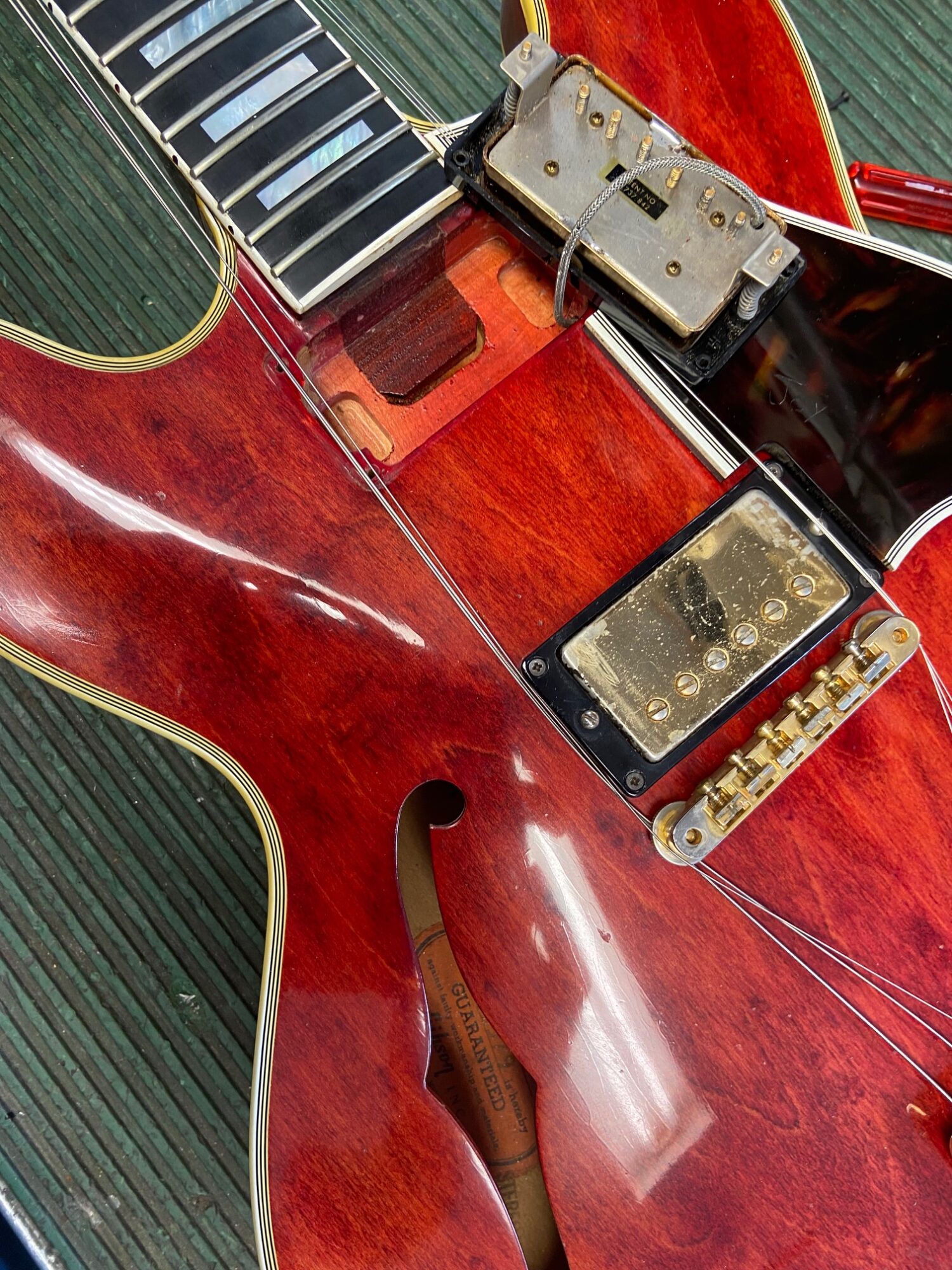 Gibson ES-355 TDC Stereo Sideways Vibrola Cherry 1962 - Image 16