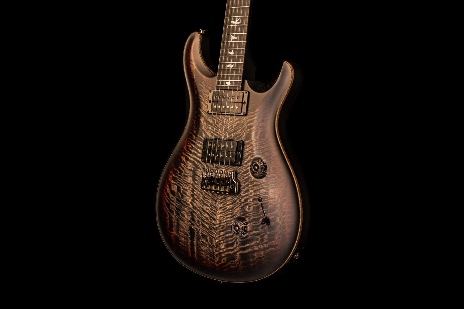 PRS Custom 24 40th Anniversary Satin Charcoal Tri-Color Burst - Image 4