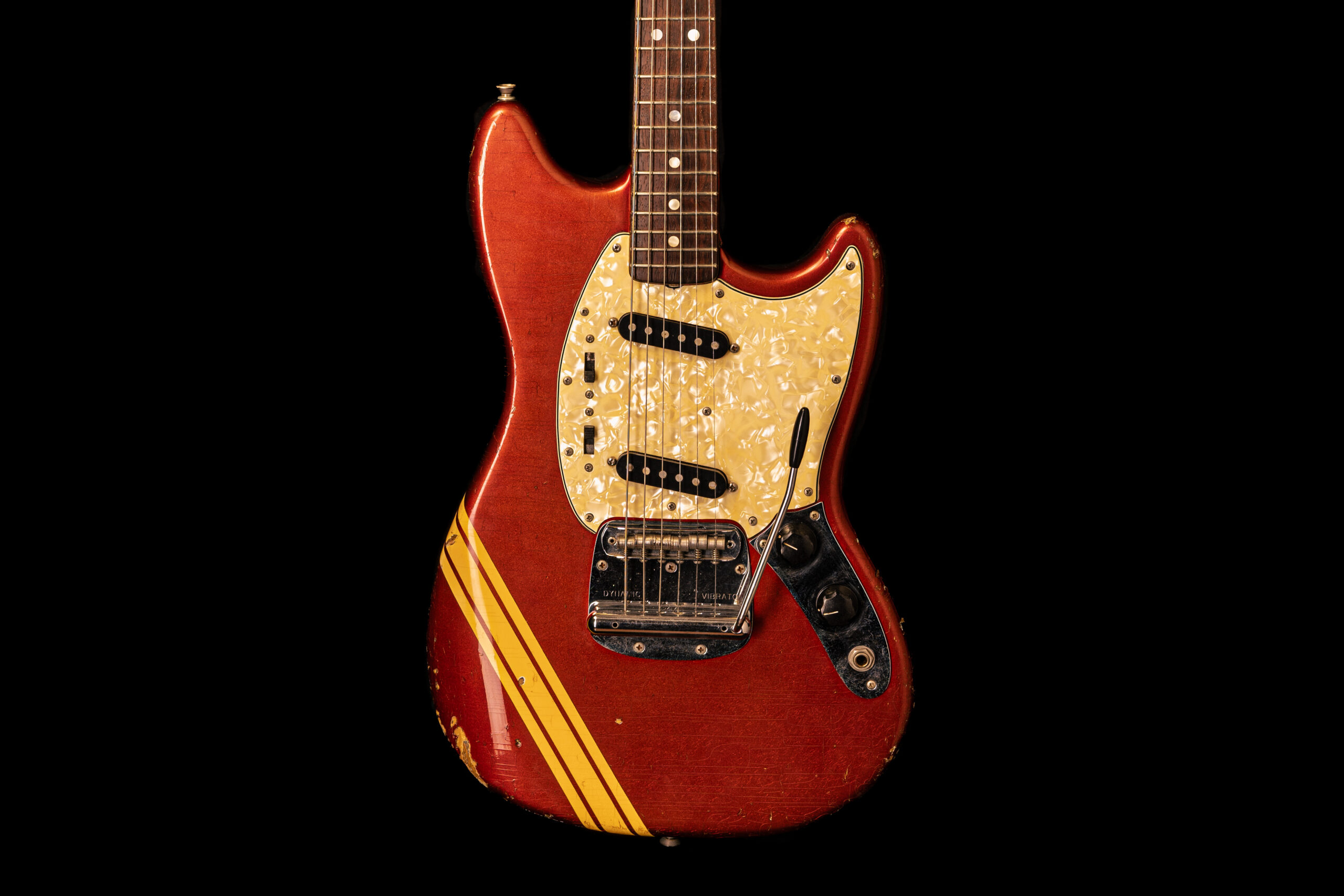 Fender Mustang Competition Candy Apple Red 1972 - Image 2