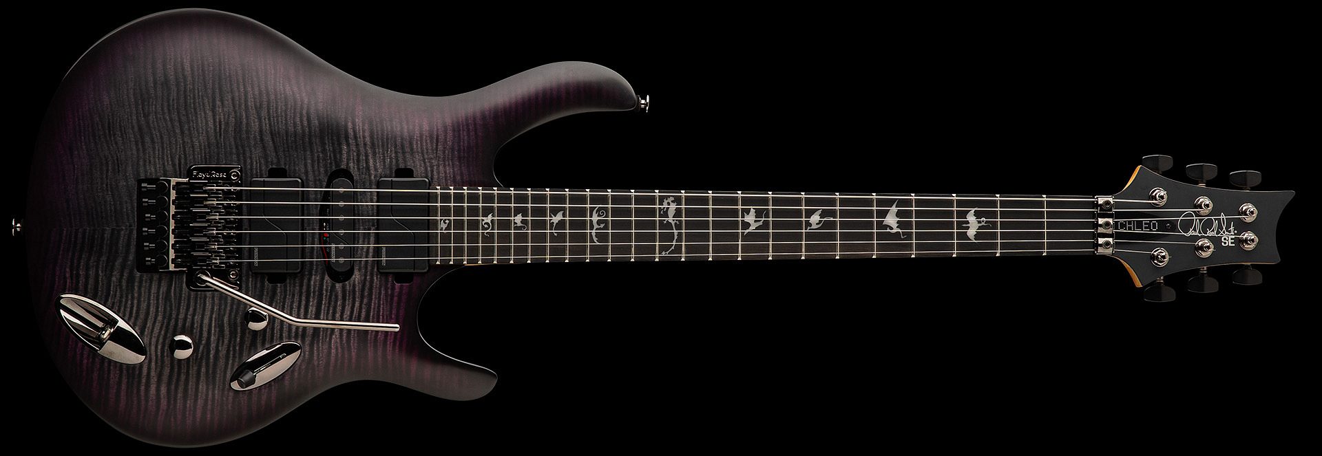 PRS SE Chleo Charcoal Purple Burst