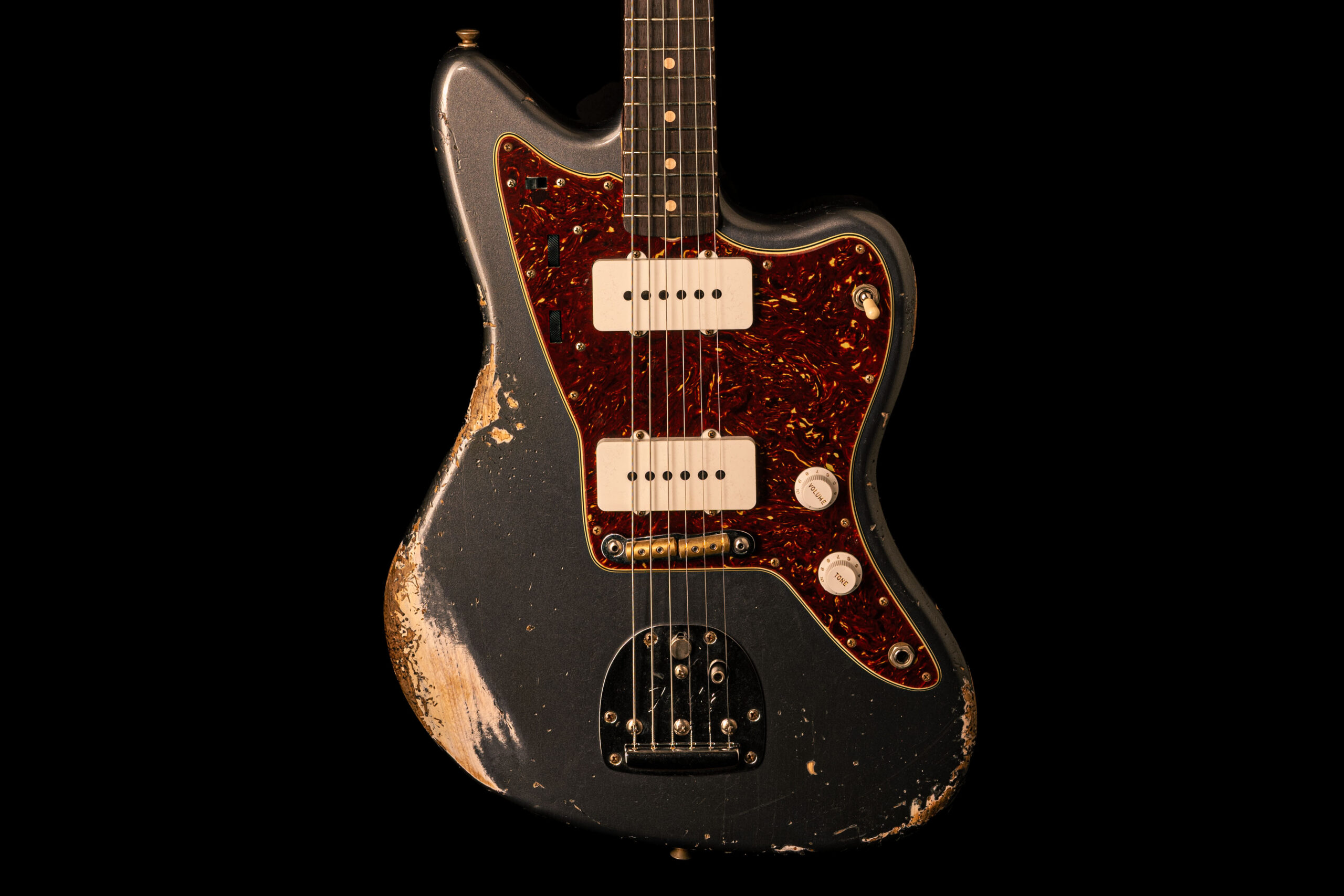 Fender Jazzmaster '62 Aged Charcoal Frost Metallic Relic – Bild 2