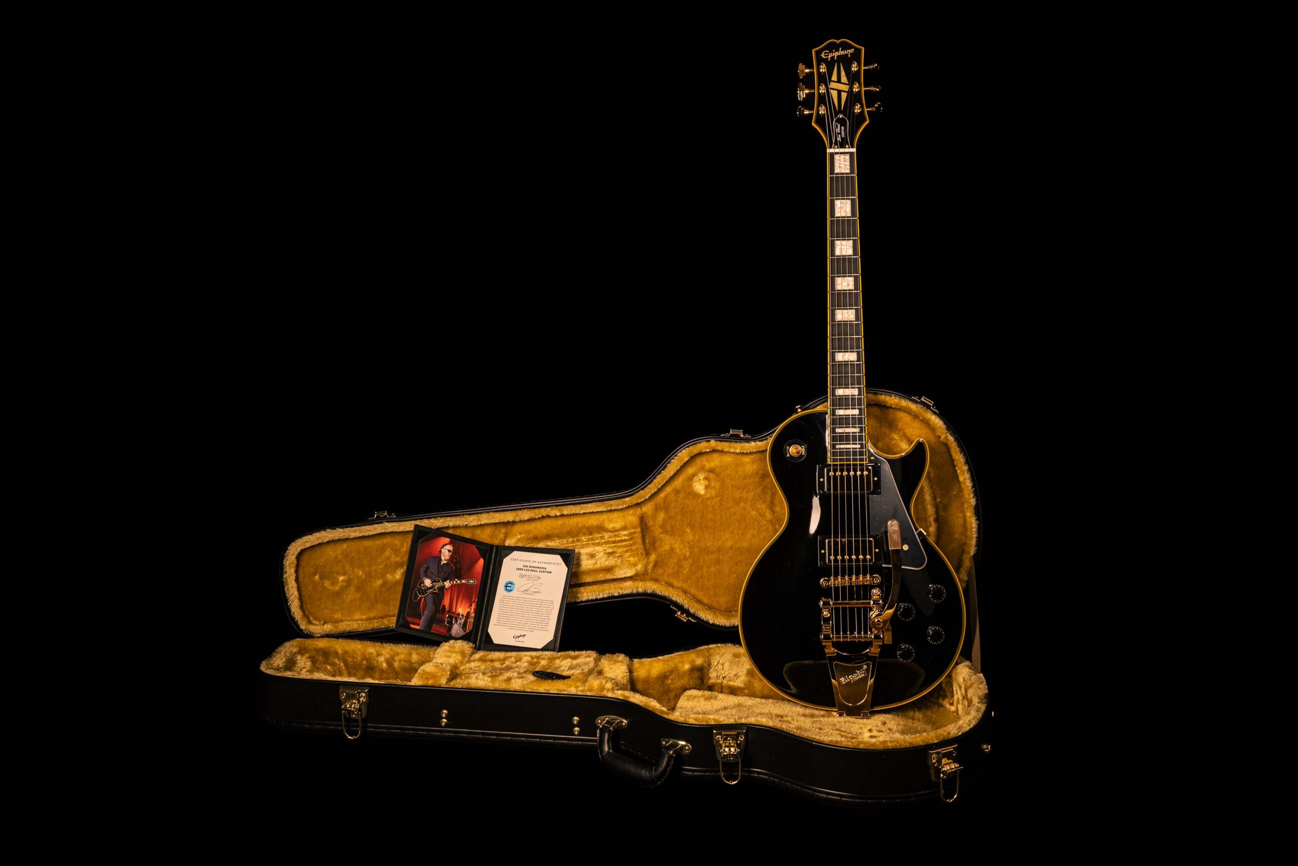 Epiphone Les Paul Custom 1959 Joe Bonamassa Antique Ebony - Image 5