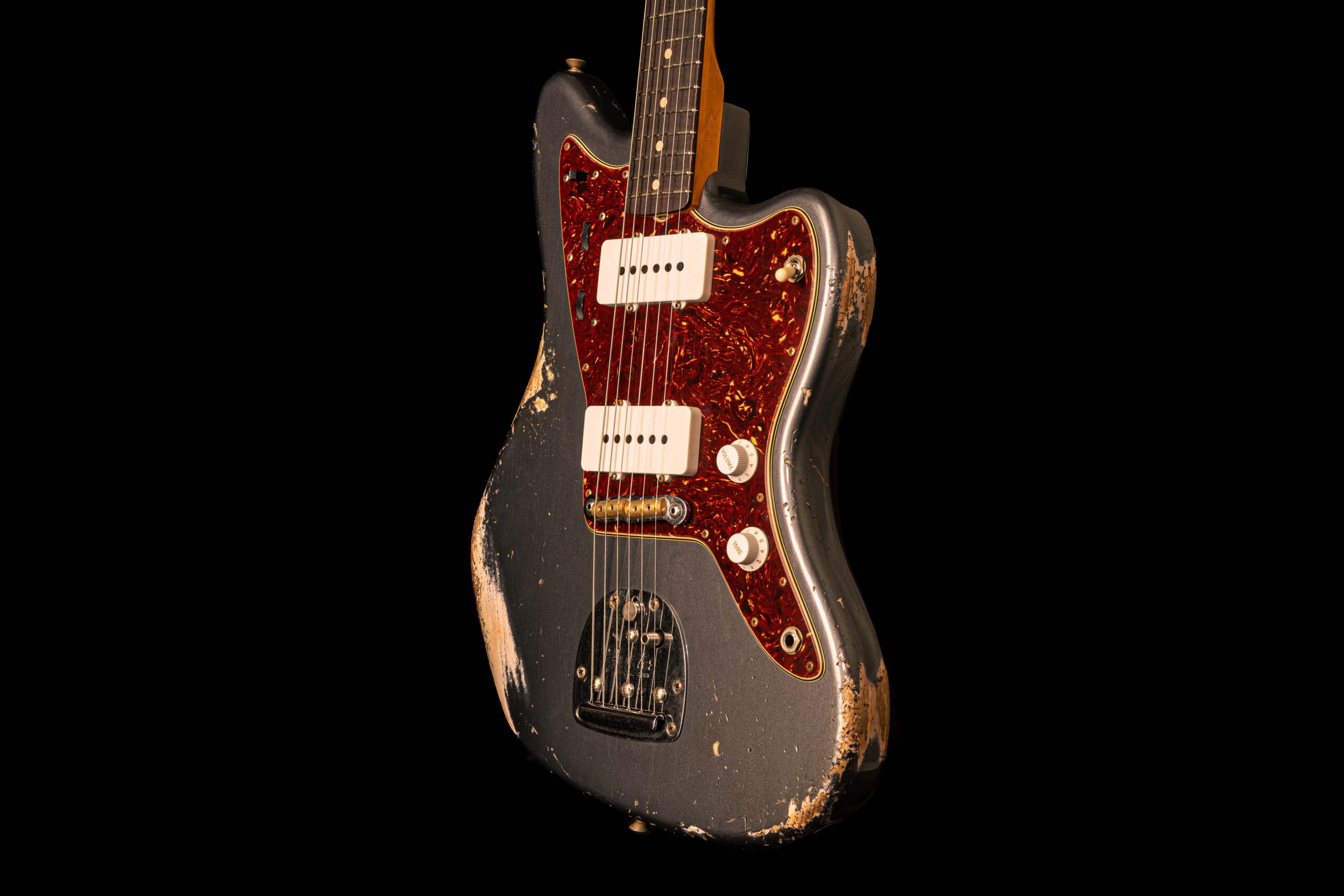 Fender Jazzmaster '62 Aged Charcoal Frost Metallic Relic – Bild 4