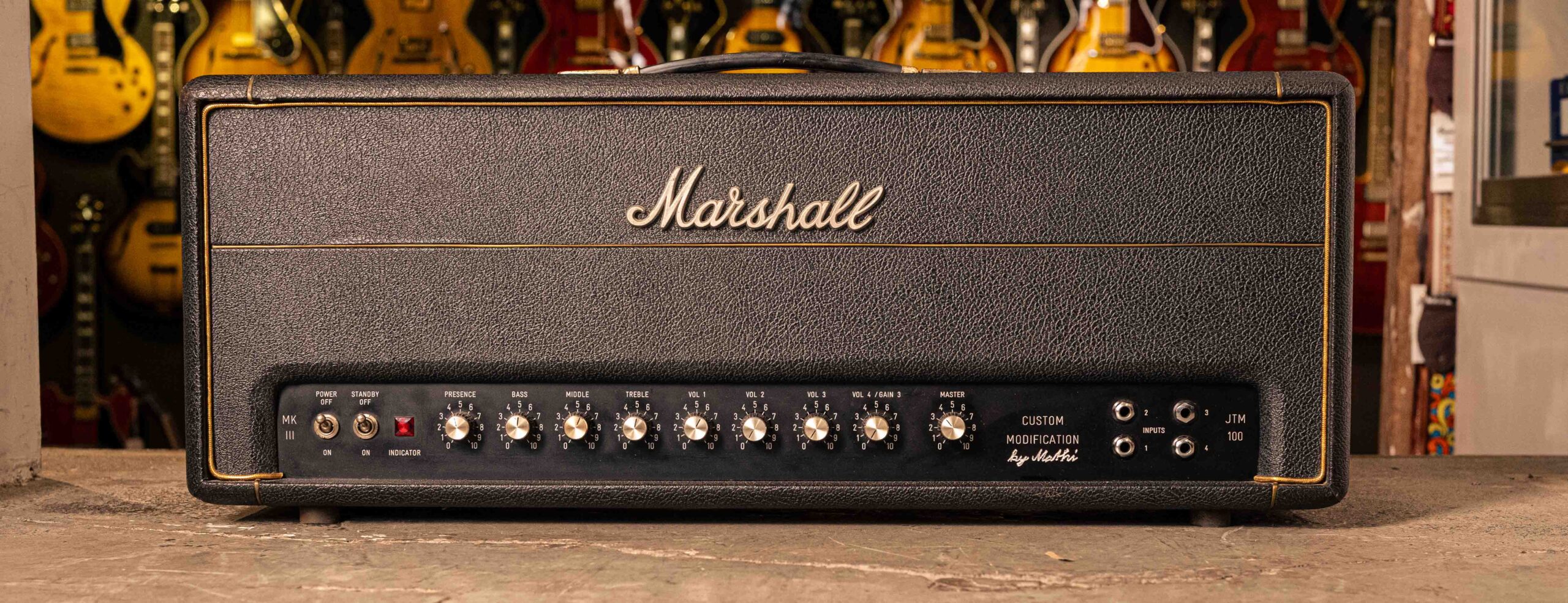 Marshall 1968 JTM100 Super P.A. Modified 1966 "White Panel"