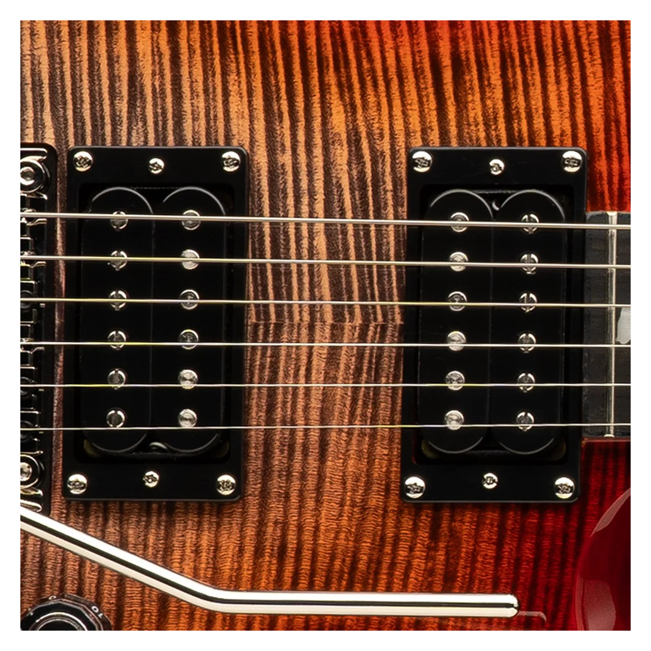 PRS SE Custom 24 "Floyd" Charcoal Cherry Burst - Image 5