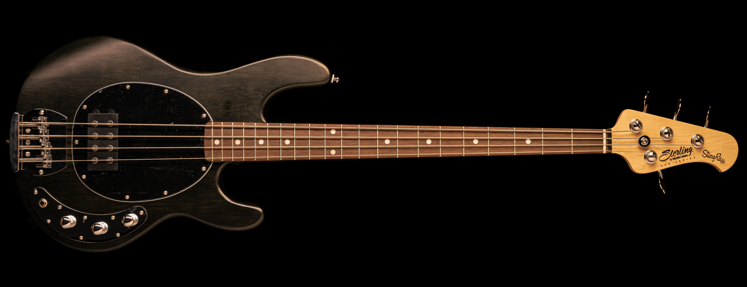 Sterling by Music Man SUB StingRay RAY4 Trans Black Satin