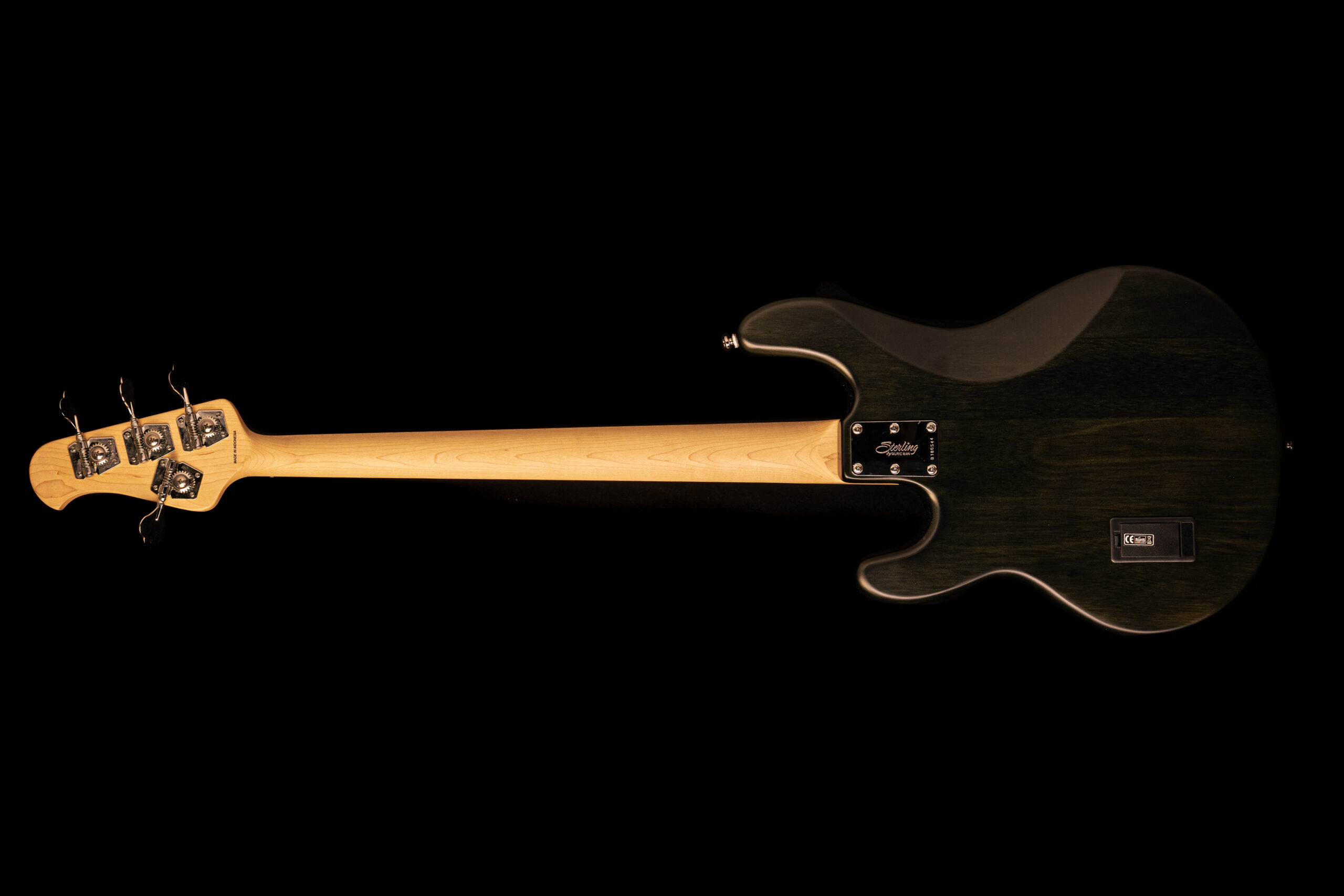 Sterling by Music Man SUB StingRay RAY4 Trans Black Satin - Image 3