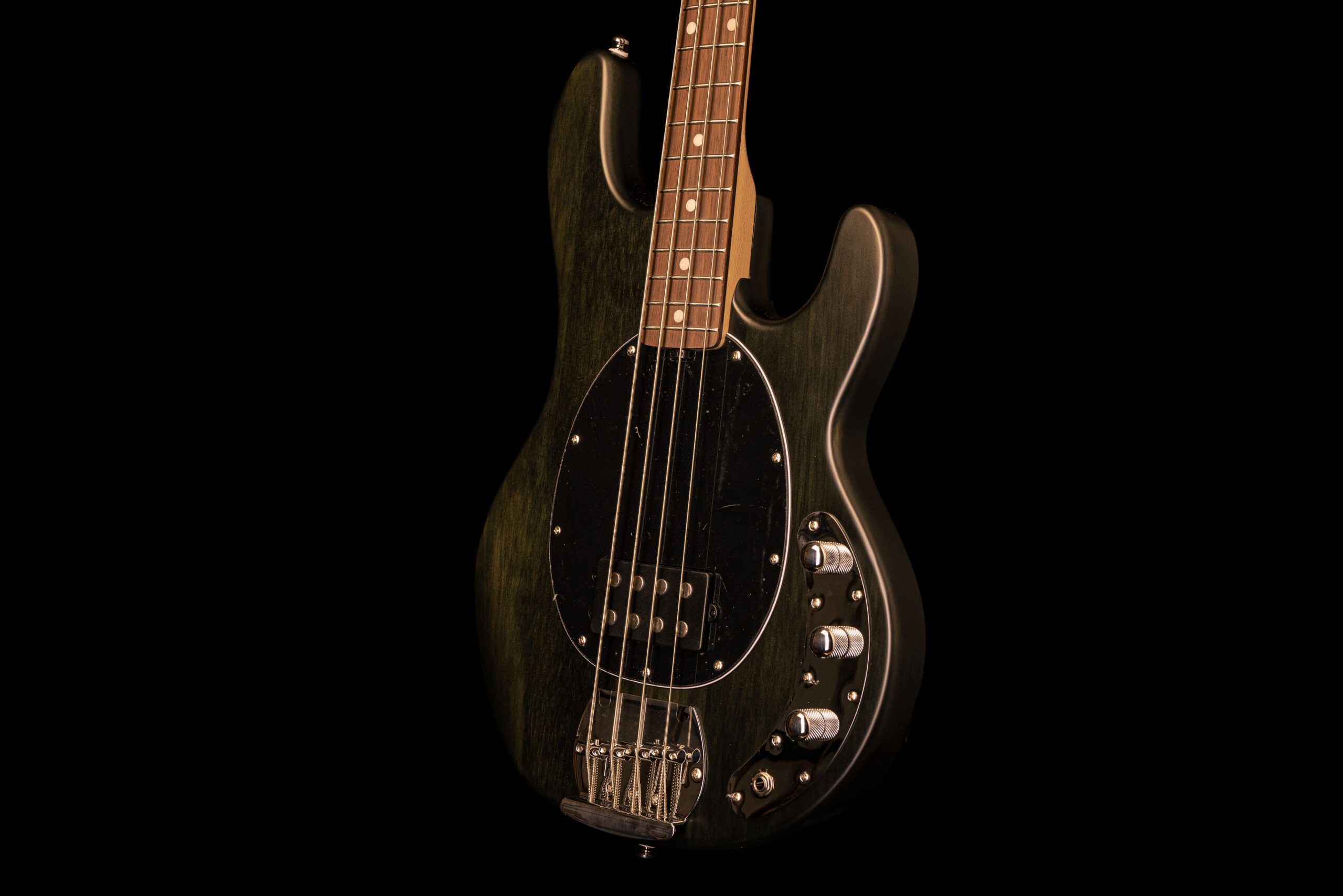 Sterling by Music Man SUB StingRay RAY4 Trans Black Satin - Image 4
