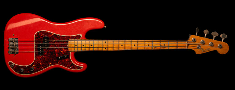 Fender Precision Bass Fiesta Red Refin 1958