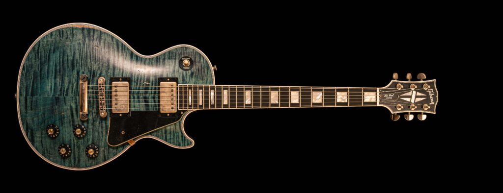Gibson Les Paul Custom Figured Nordic Blue Murphy Lab Heavy Aged Exclusive