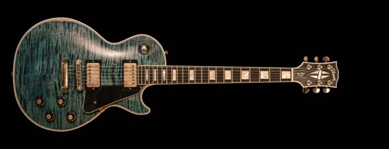 Gibson Les Paul Custom Figured Nordic Blue Murphy Lab Heavy Aged Exclusive