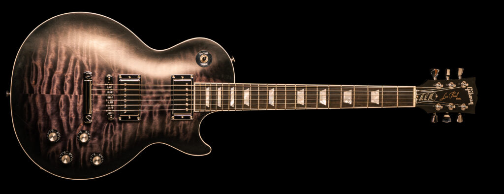 Gibson Les Paul Modern Quilt Mark Morton Trans Ebony Burst Satin
