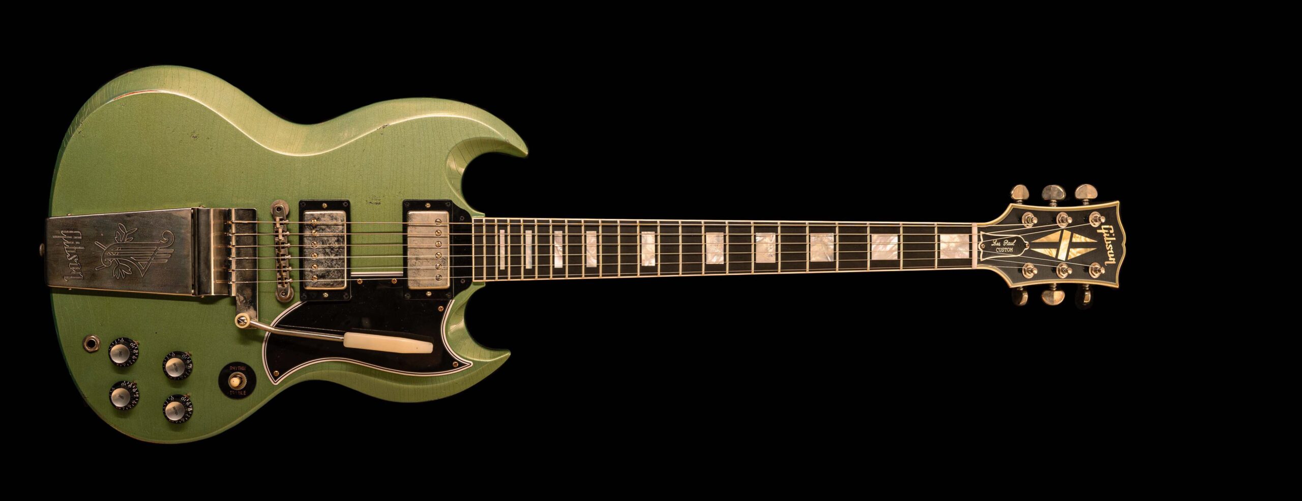 Gibson SG Custom 1963 Maestro Vibrola Inverness Green Murphy Lab Light Aged