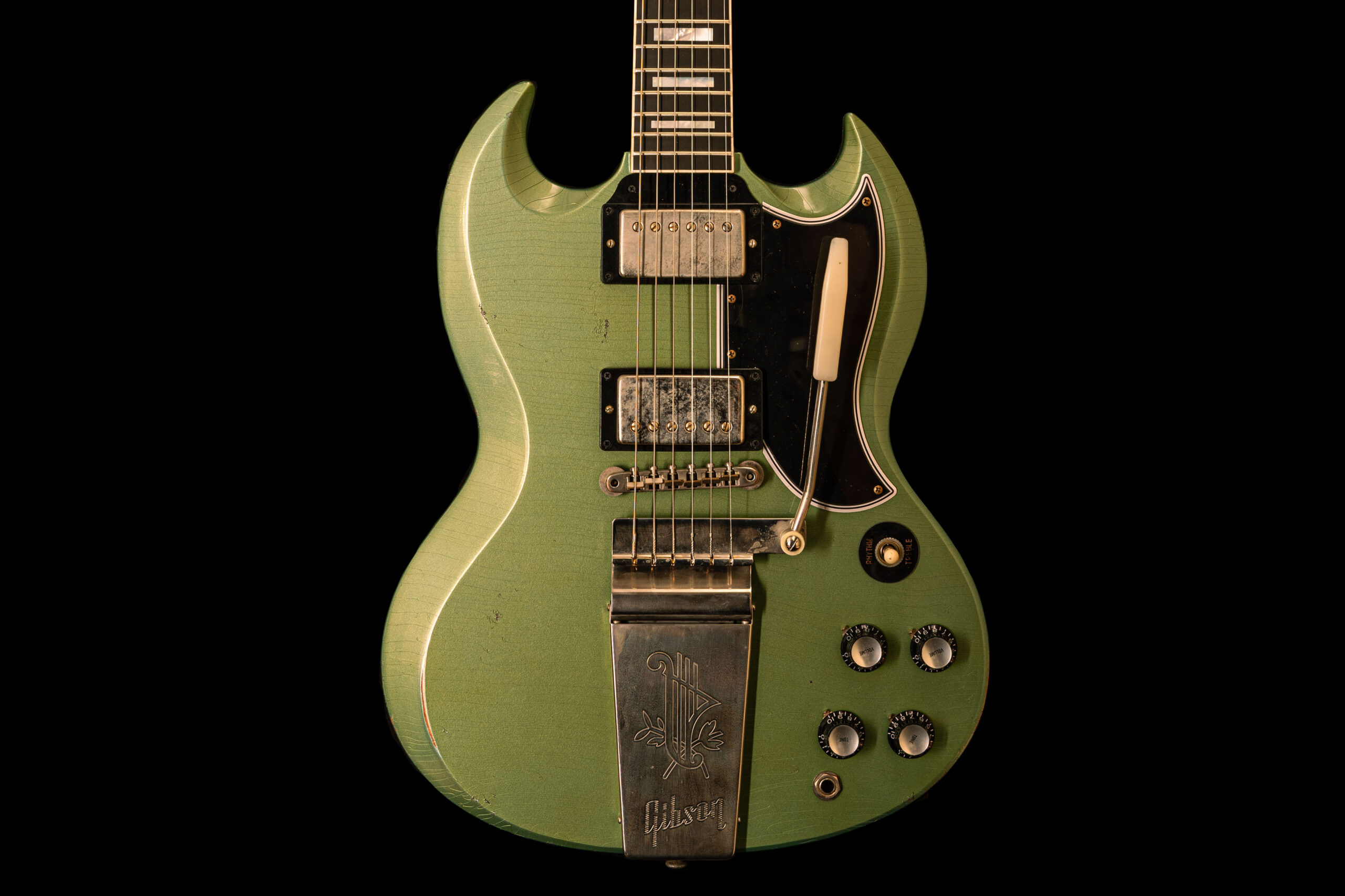 Gibson SG Custom 1963 Maestro Vibrola Inverness Green Murphy Lab Light Aged – Bild 2