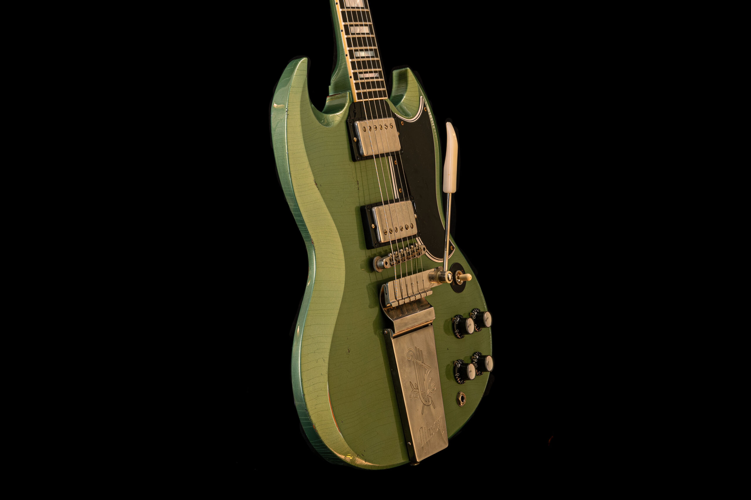 Gibson SG Custom 1963 Maestro Vibrola Inverness Green Murphy Lab Light Aged – Bild 4