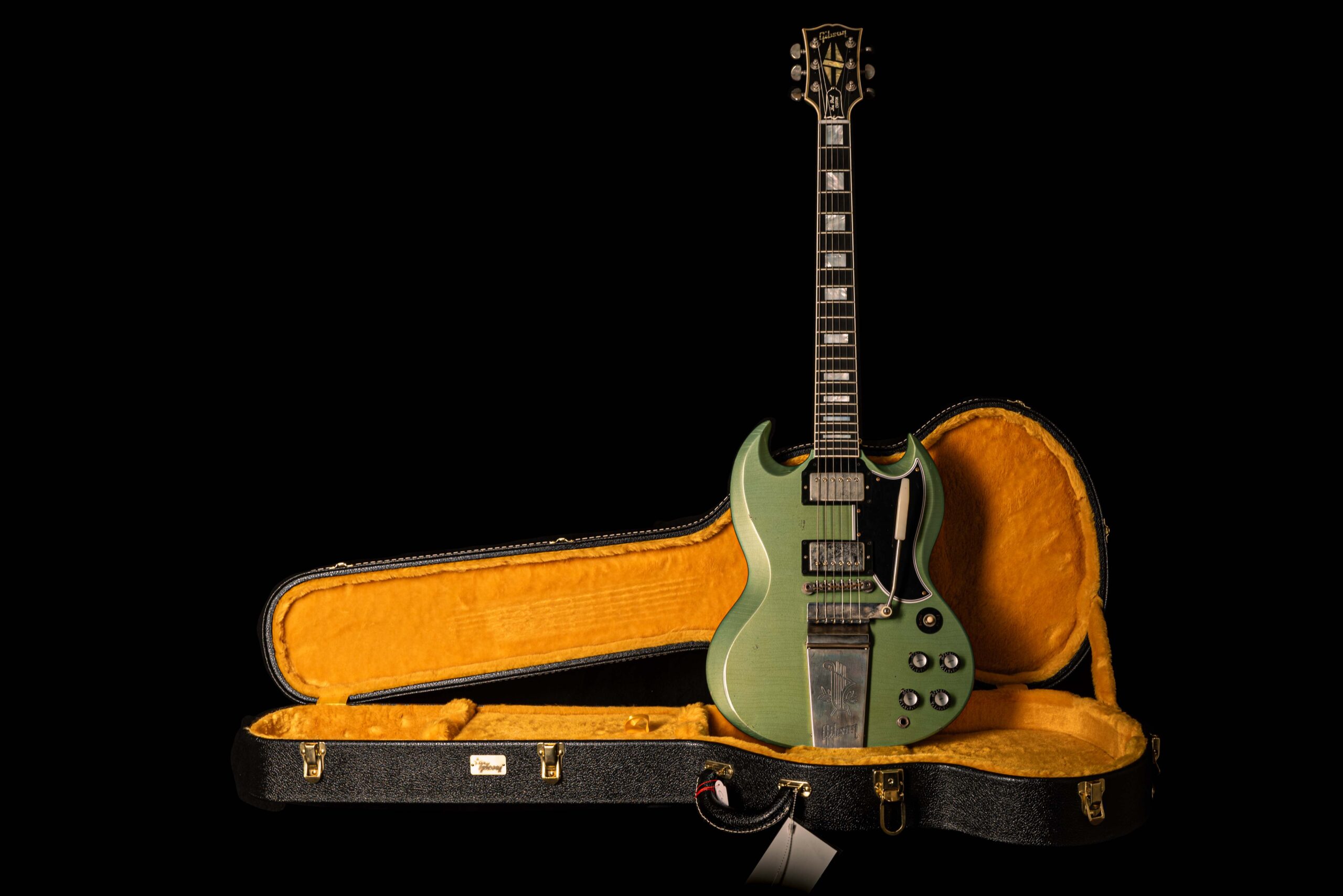 Gibson SG Custom 1963 Maestro Vibrola Inverness Green Murphy Lab Light Aged – Bild 7