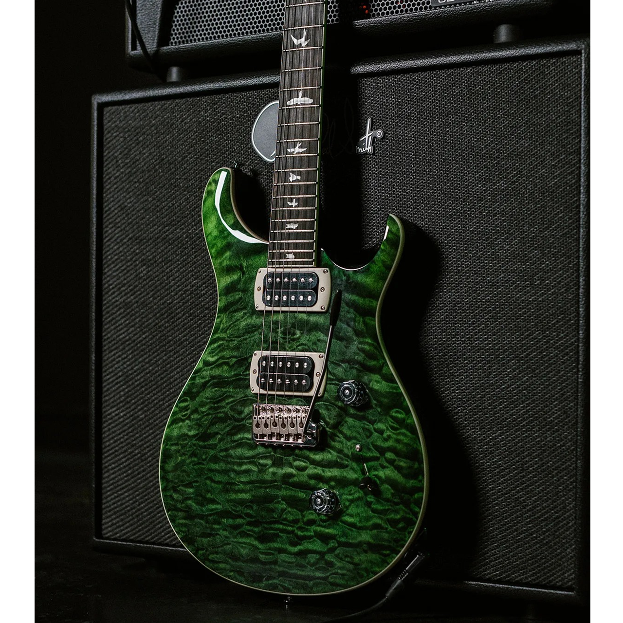 PRS SE Custom 24 Quilt Teal Black – Bild 2