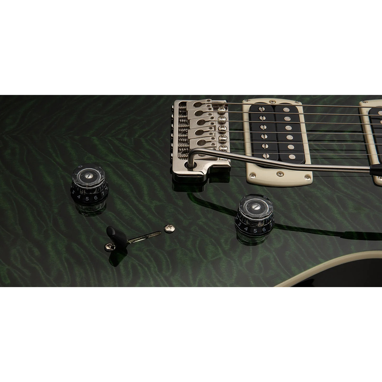 PRS SE Custom 24 Quilt Teal Black – Bild 6
