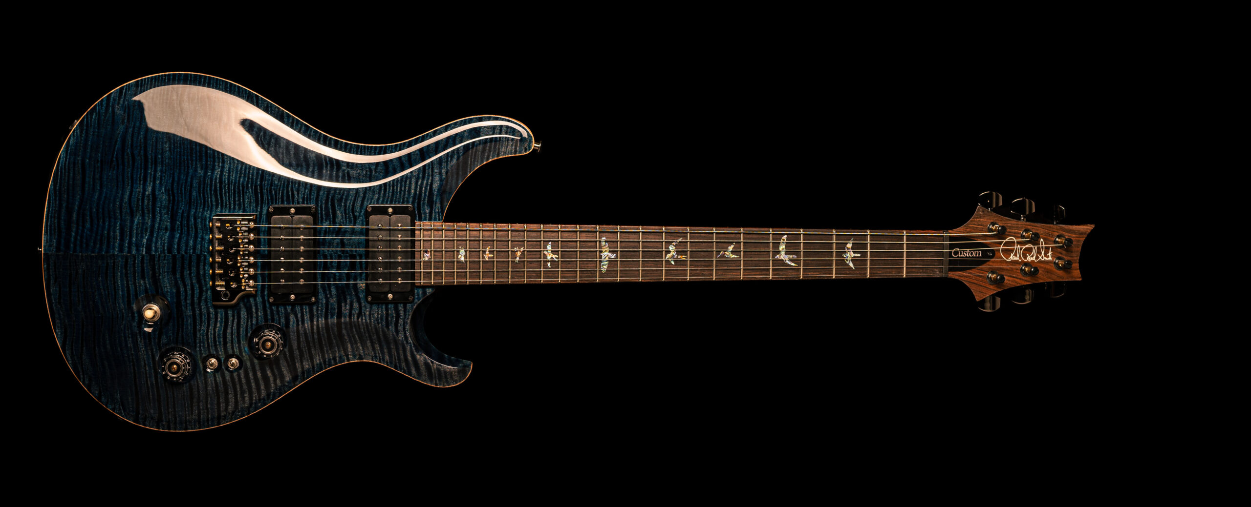 PRS Custom 24-08 Wood Library Aqua